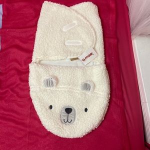 Chick pea baby fur bear Snuggie swaddle